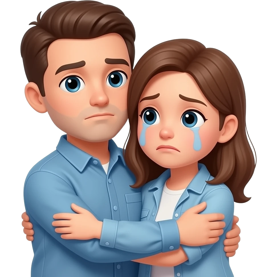 I miss you, sad empathetic hug emoji
