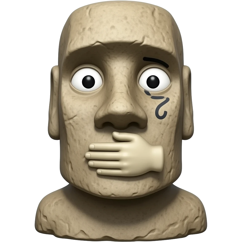 🤫💀🤯🗿 emoji