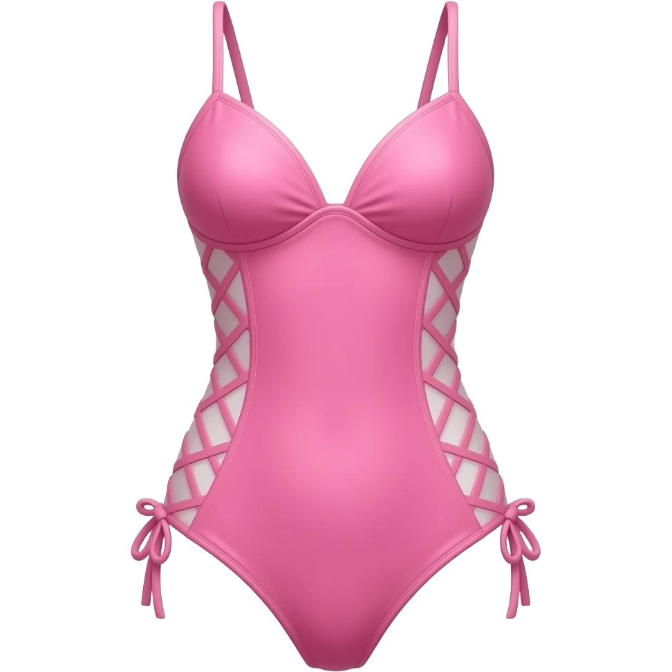 traje de baño rosa, sin persona emoji