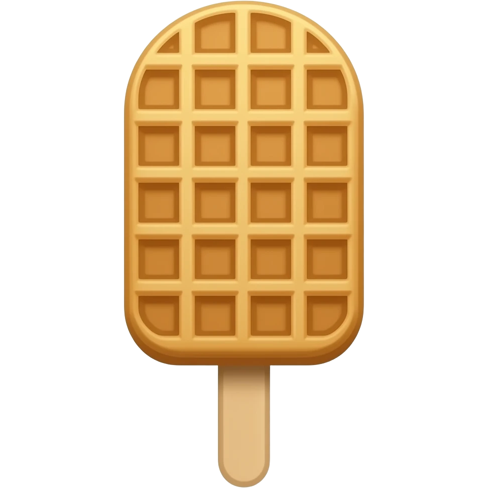 Waffle lolly emoji