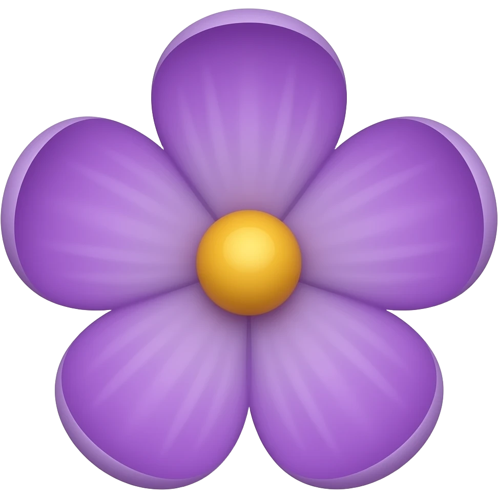 violet flower emoji