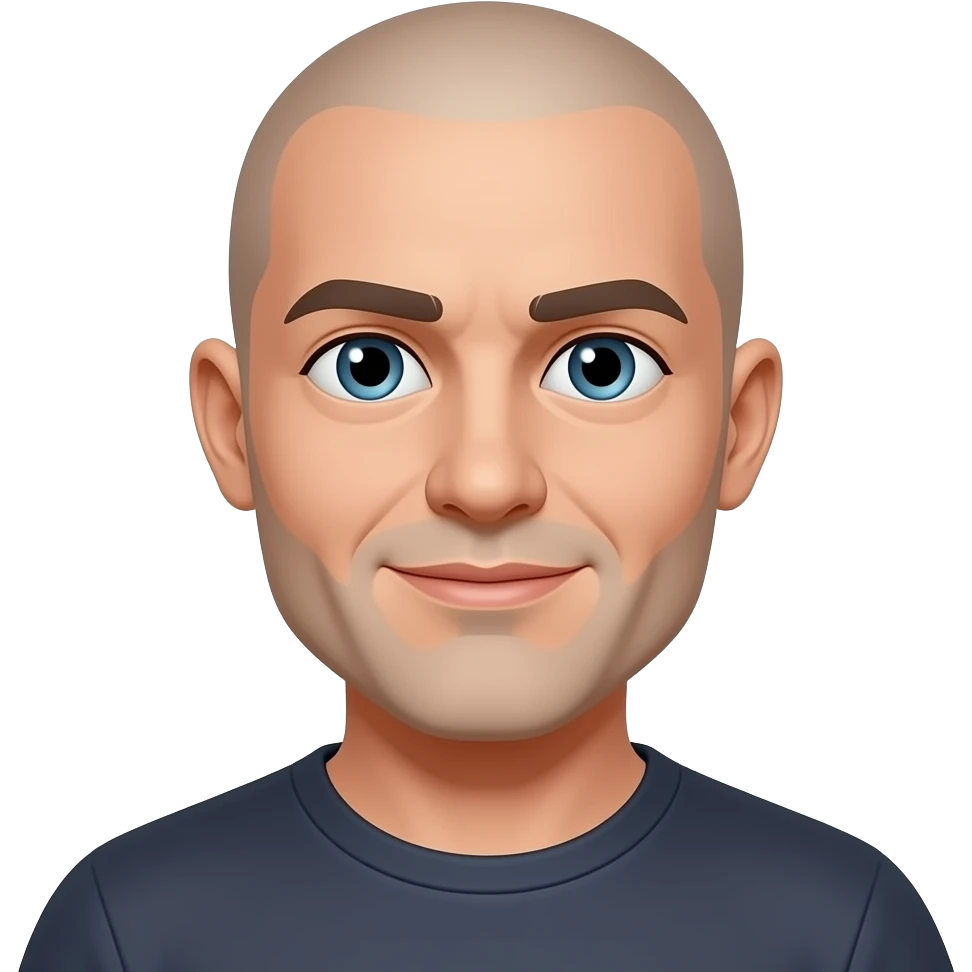 bald men designer emoji