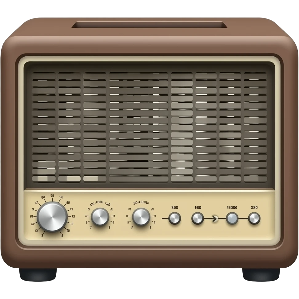 vintage audio amplifier emoji