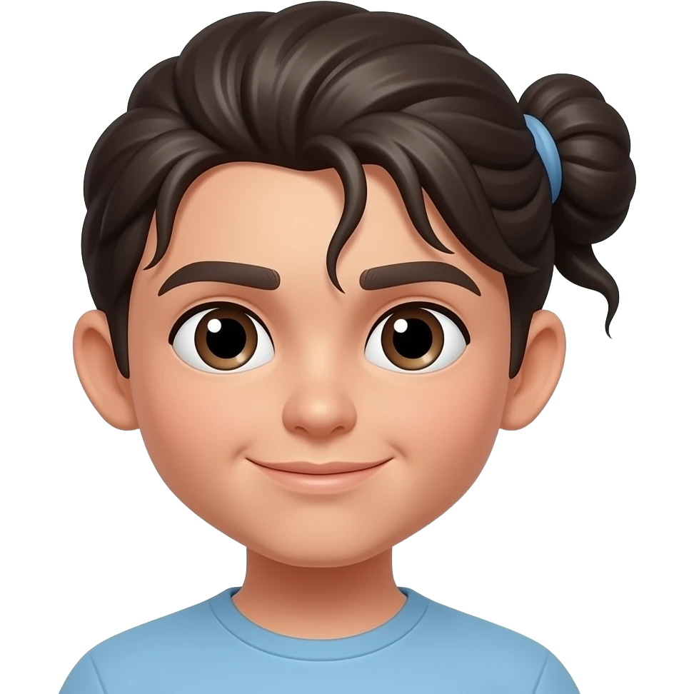머리 한개로 묶음 emoji