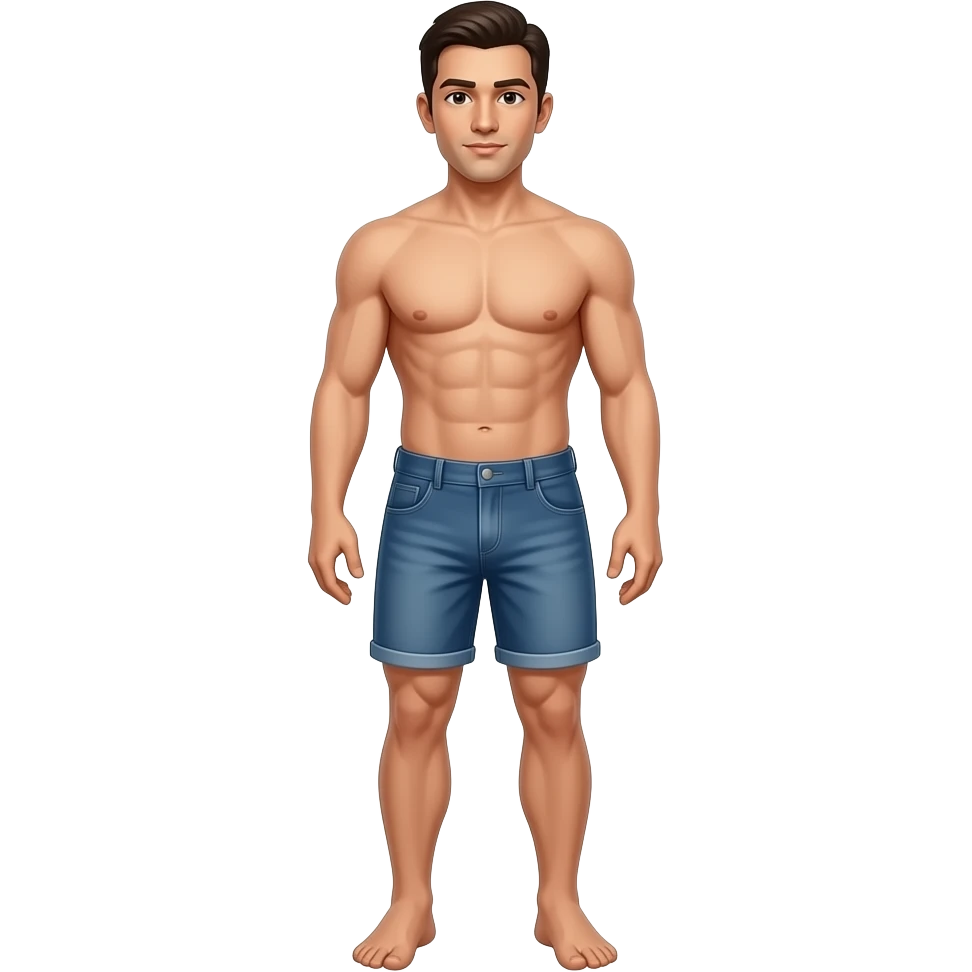 a naked man full body emoji