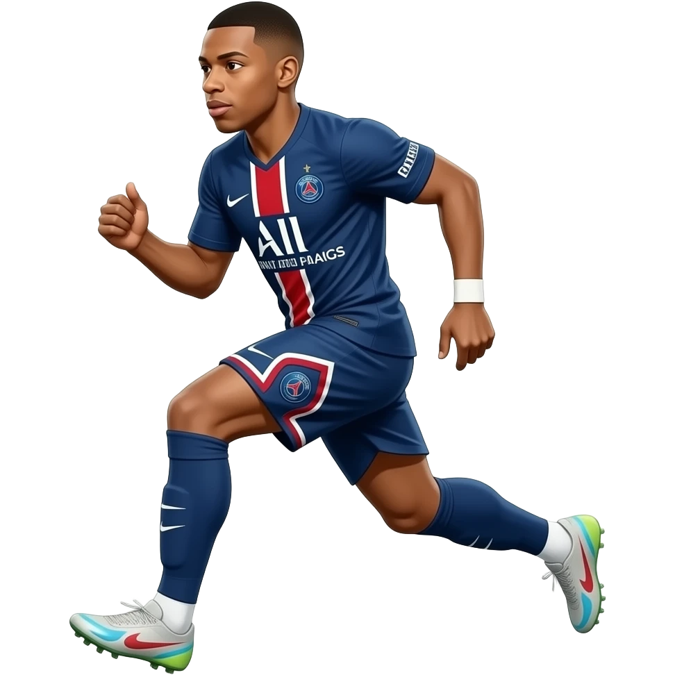 mbappe correndo emoji