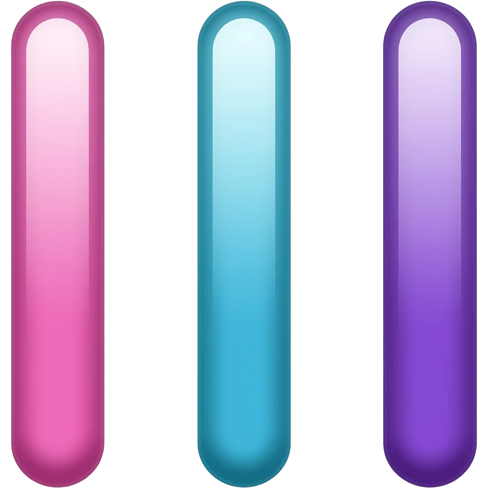 Shiny pink, blue, purple colored straight vertical lines emoji