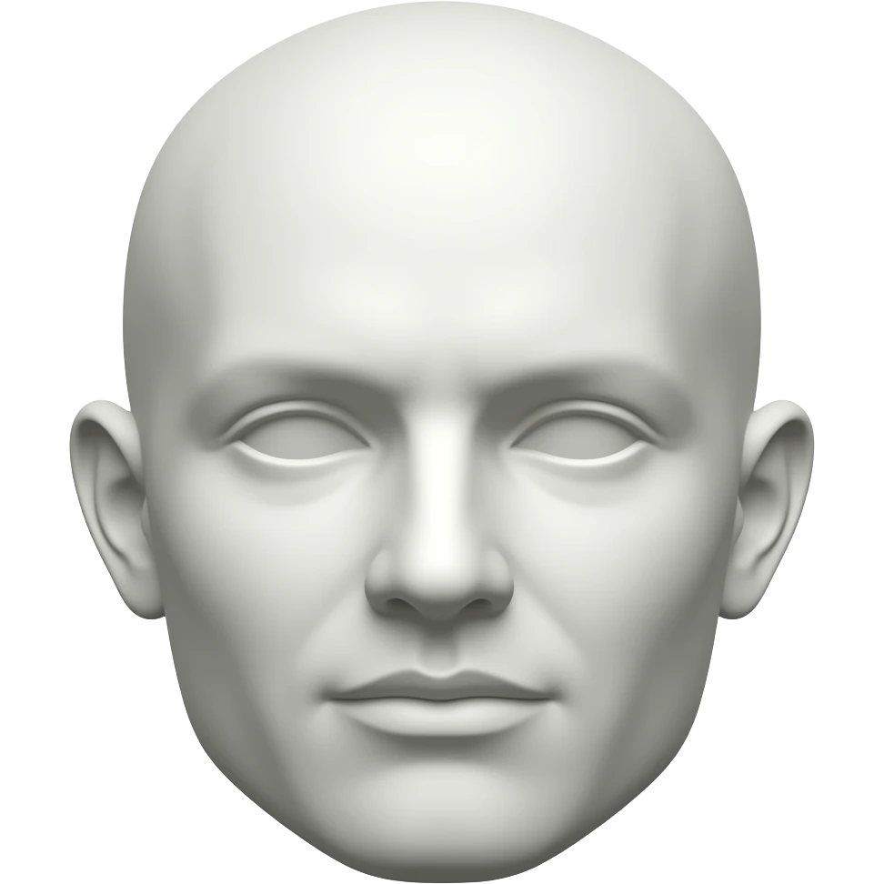 скульптура головы emoji