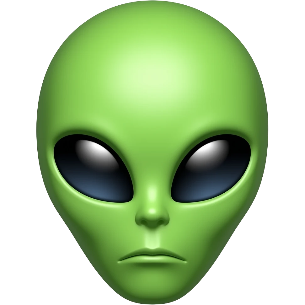 alien head emoji
