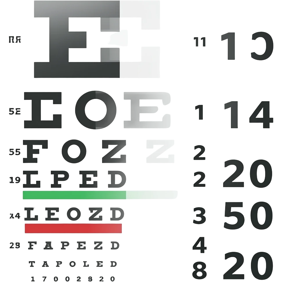 vision test chart emoji
