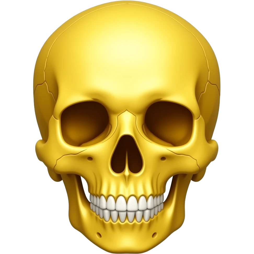yellow skull emoji