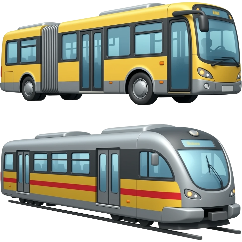 🚎🚃 emoji