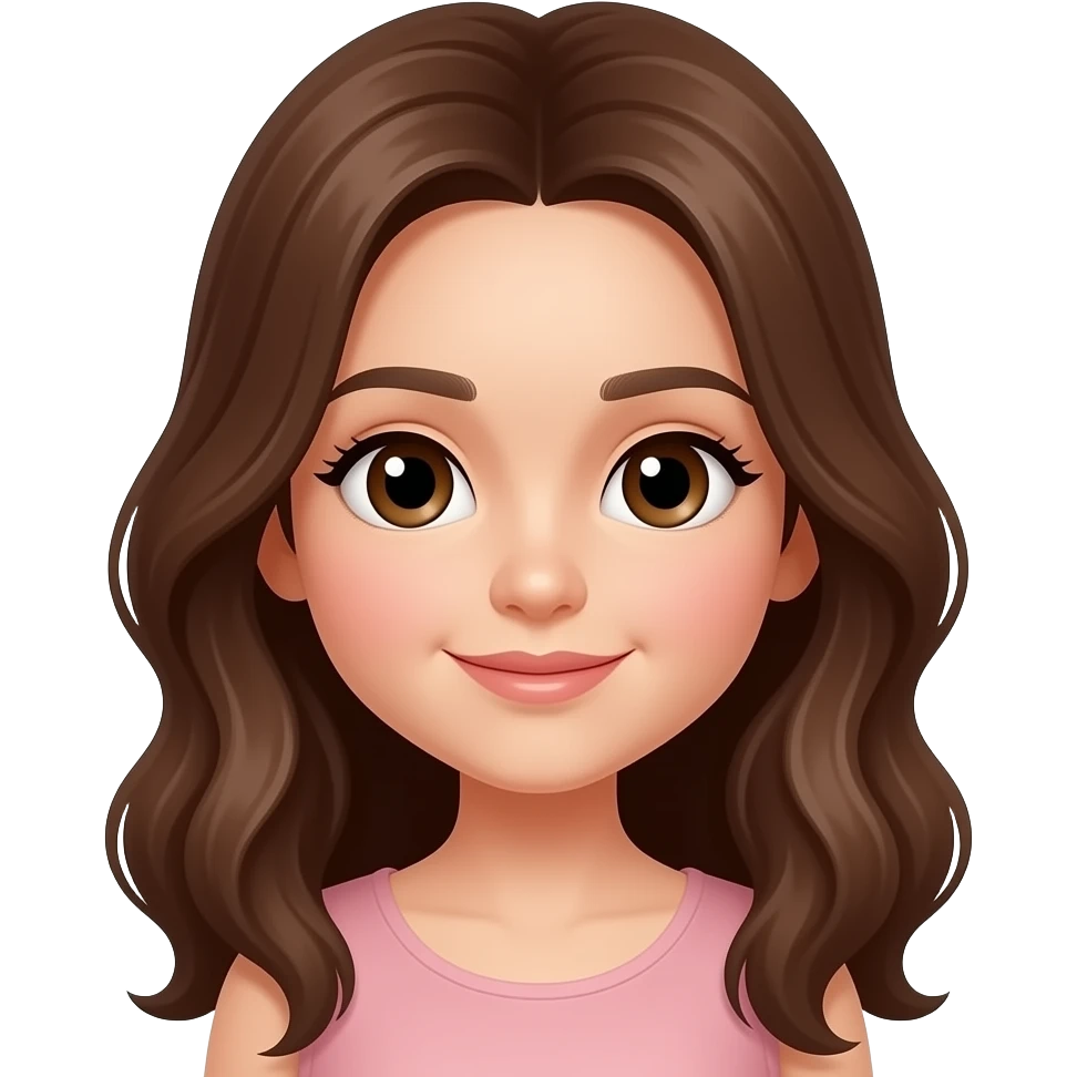 Cute brown girl emoji