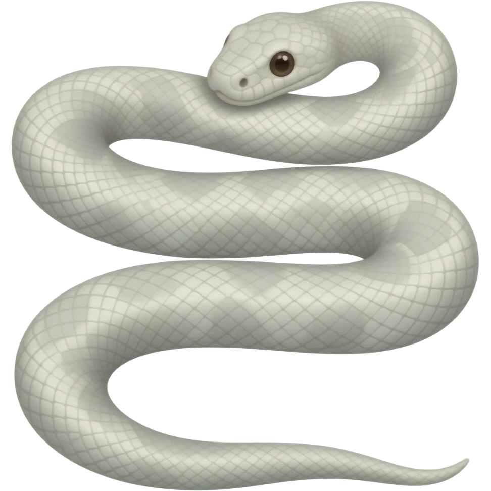 albino Boa snake emoji