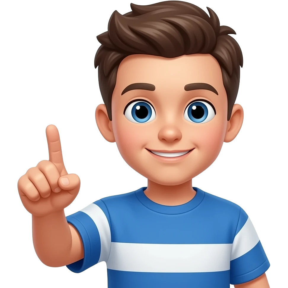 boy pointing emoji