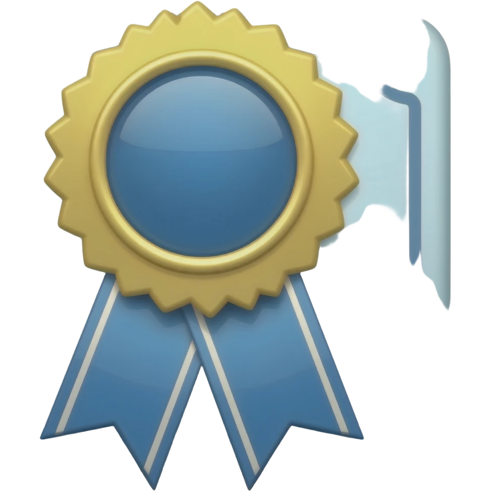 Certificat bleu emoji