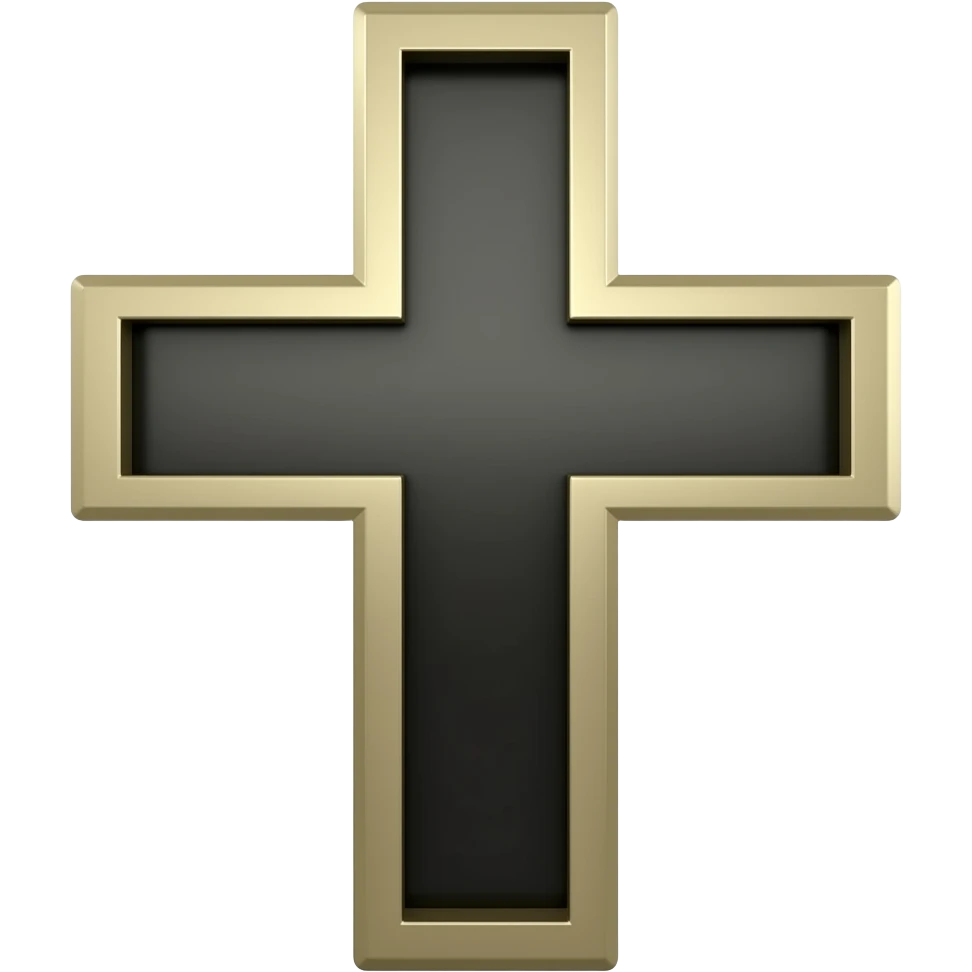black cross emoji
