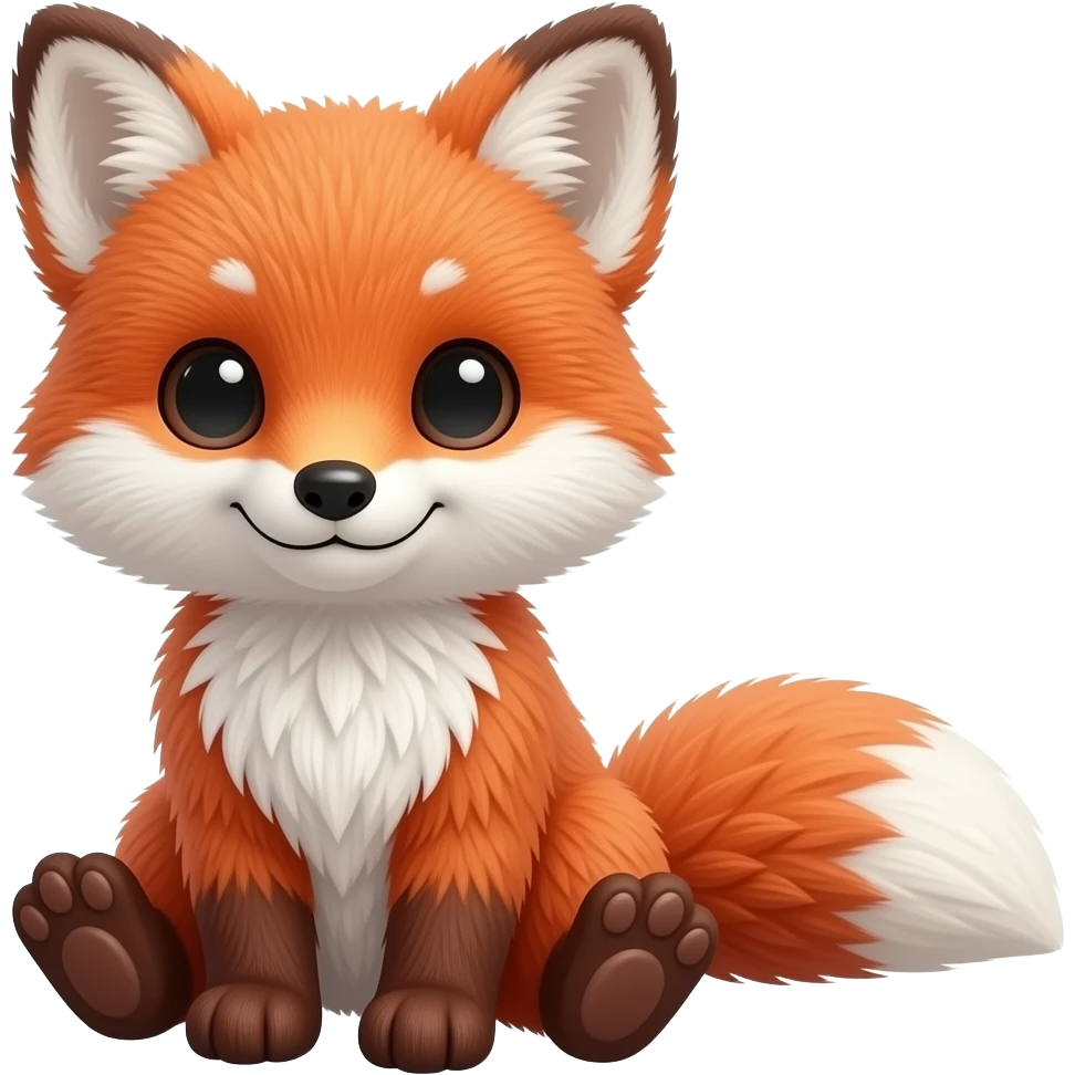 red fox stuffed animal emoji