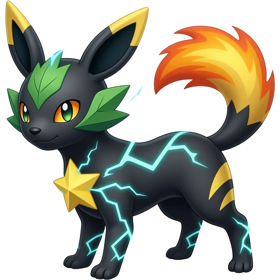 Jirachi-Victini-Celebi-Absol-Jolteon-Litten-Luxray-Fakémon-hybrid emoji