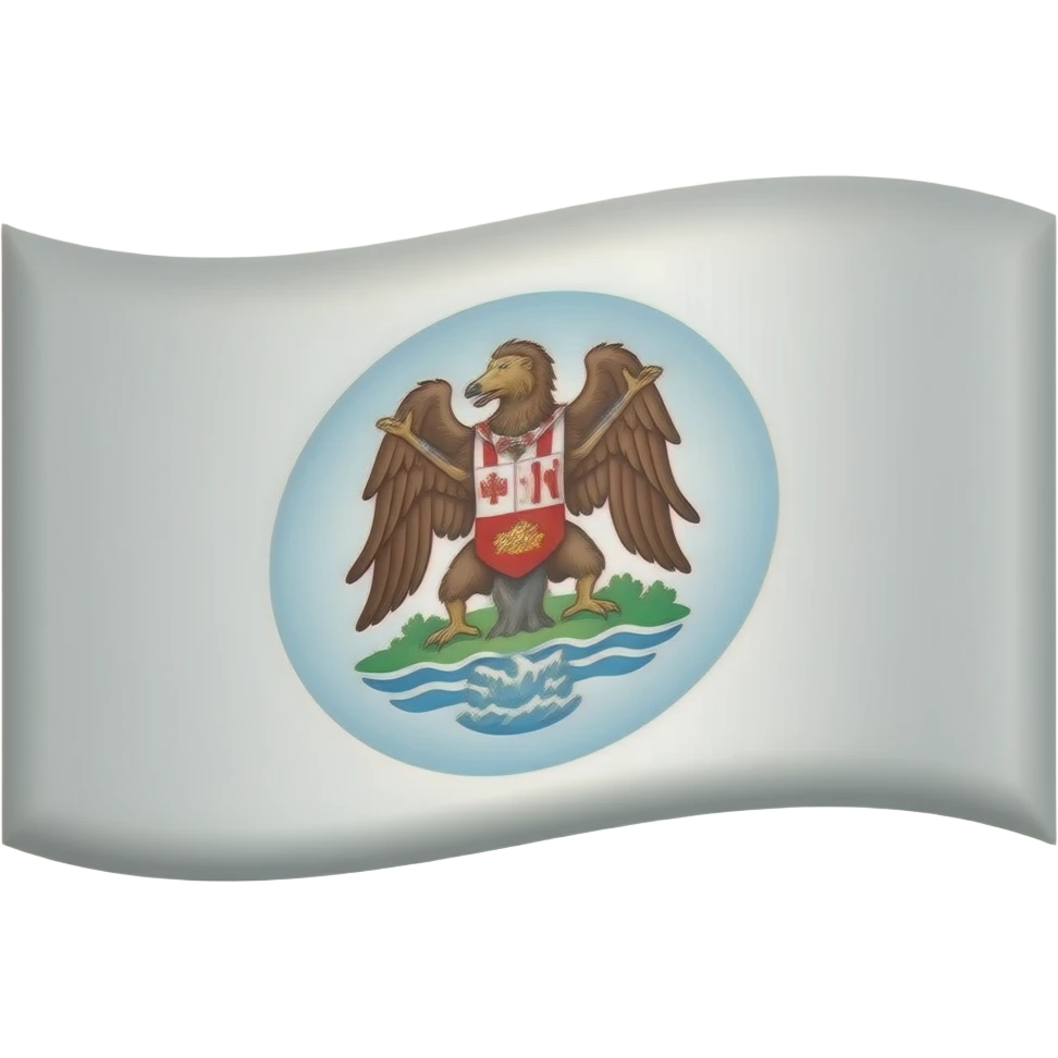 White flag with diagonal oval emoji