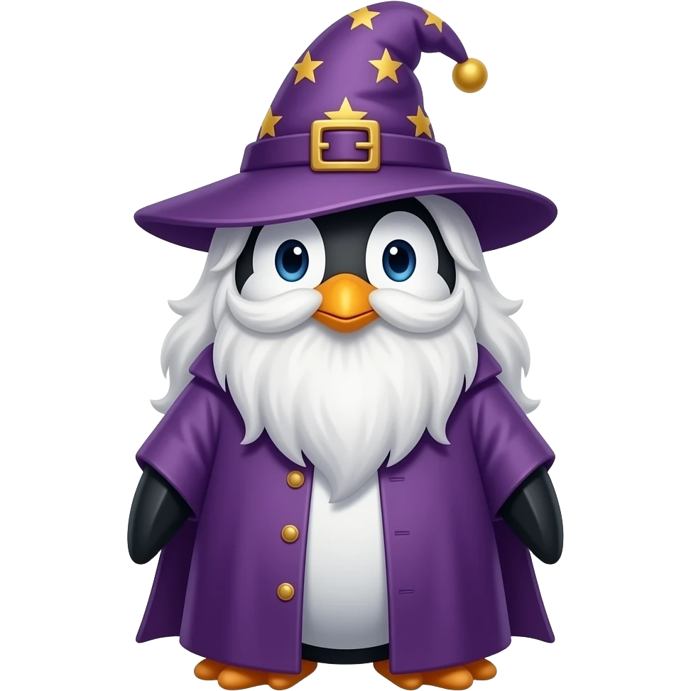 Penguin Wizard emoji