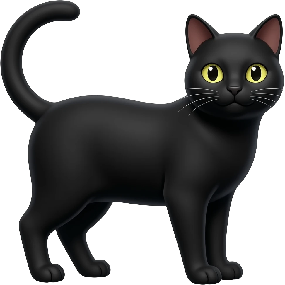 Black cat emoji