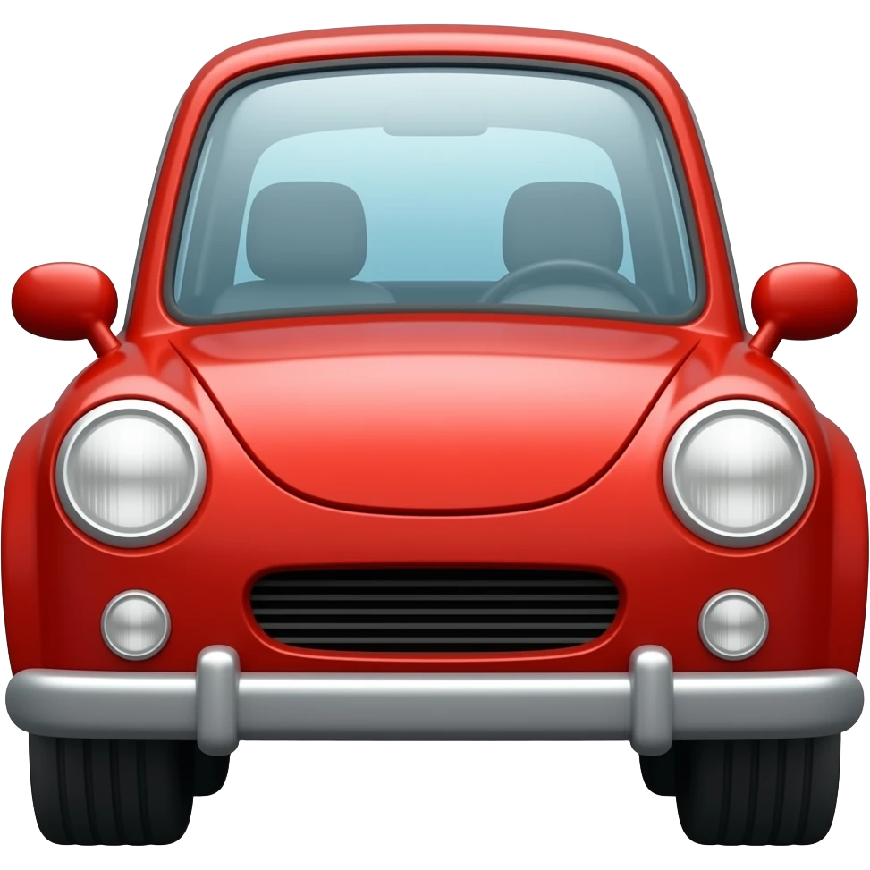 красная машина emoji
