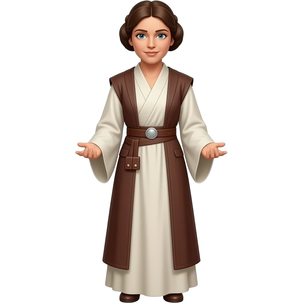 Full Length body Realistic Princess Leia emoji