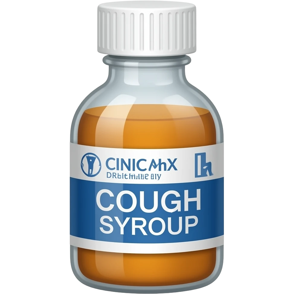 presciption cough syrup bottle emoji