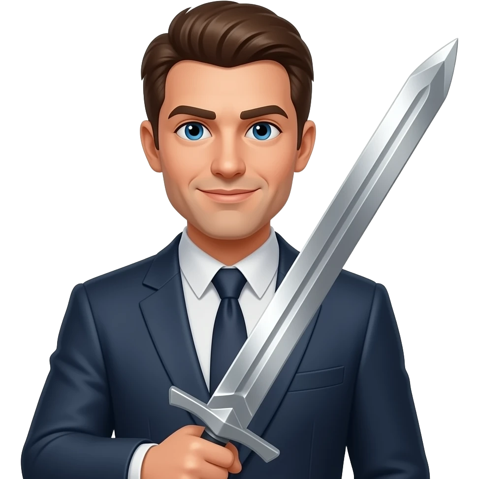 Sword man emoji