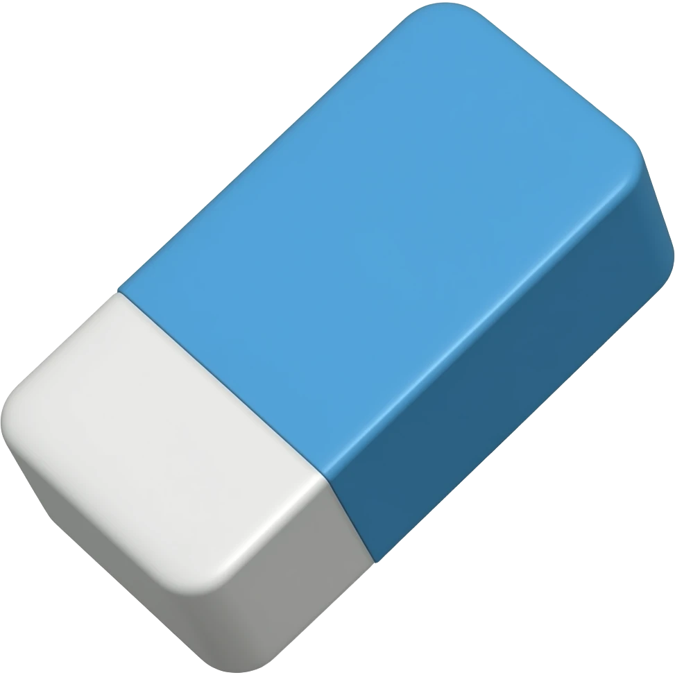 blue eraser emoji