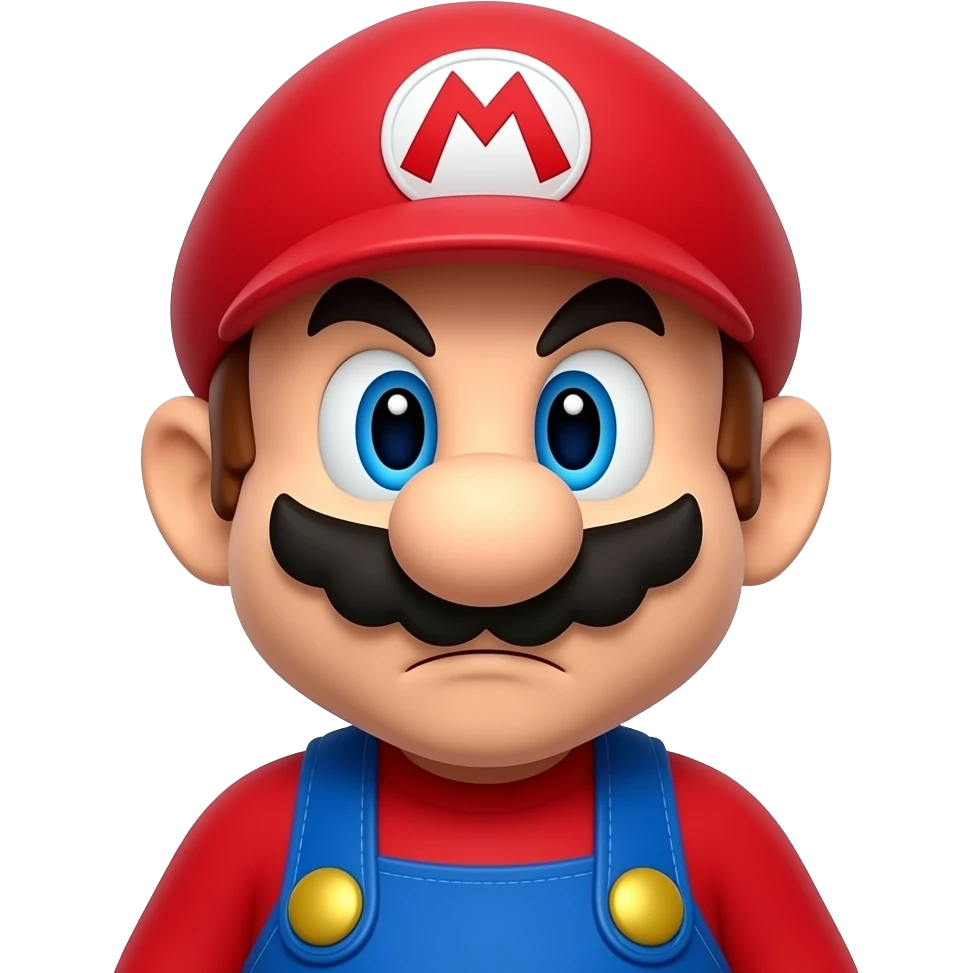 super mario showing he doesn't know yet, close up emoji | AI Emoji ...