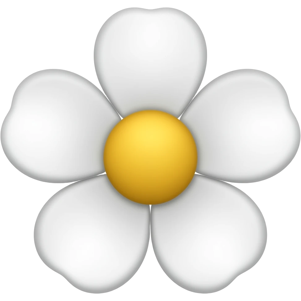 flor blanca emoji