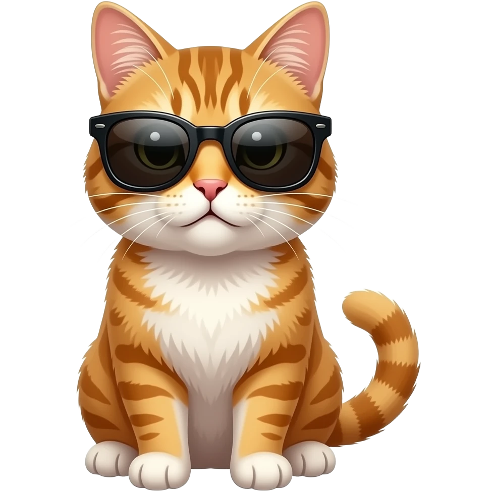 Cat wearing sunglasses emoji