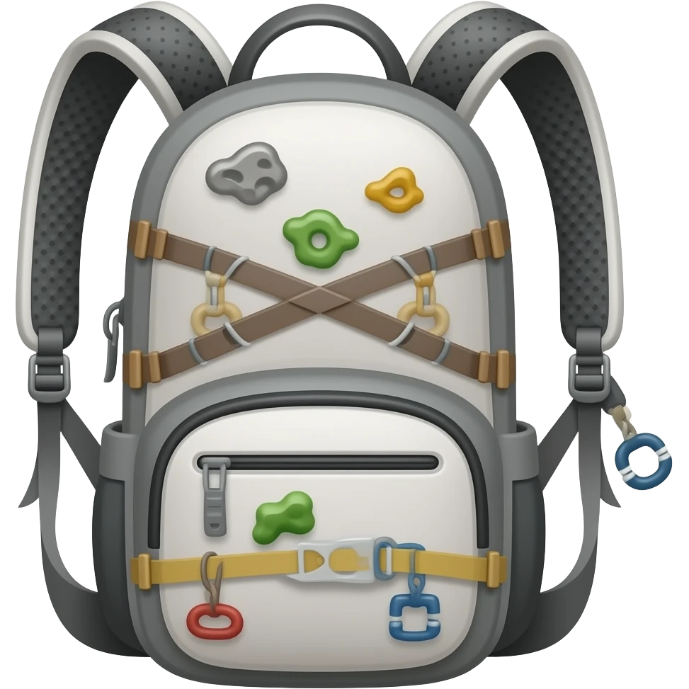 Backpack climping emoji