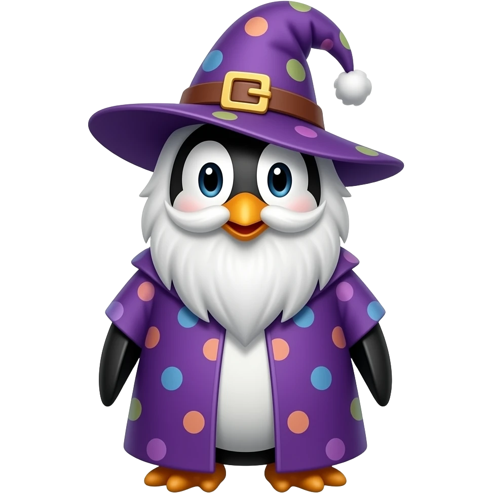 Penguin Wizard emoji