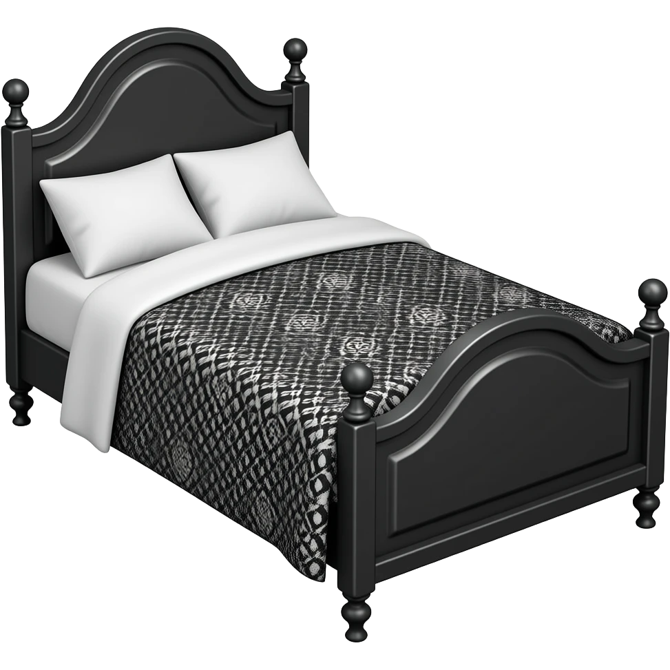 goth bed with blanket emoji
