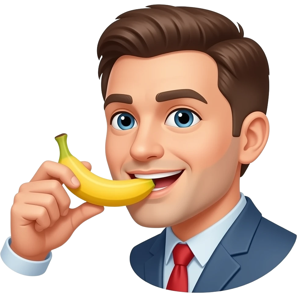 একটা লাভের মধ্যে কেও একটা কলার ঢুকাচ্ছে emoji
