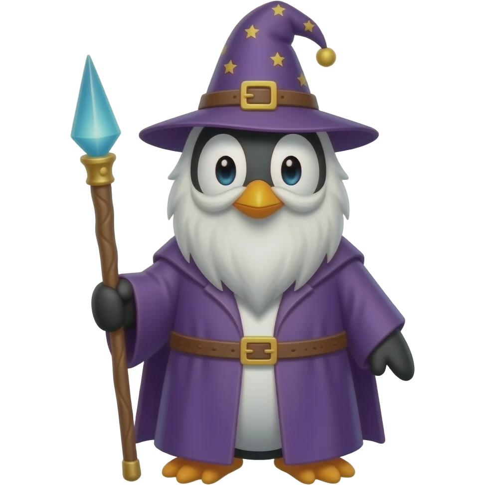 Penguin Wizard emoji