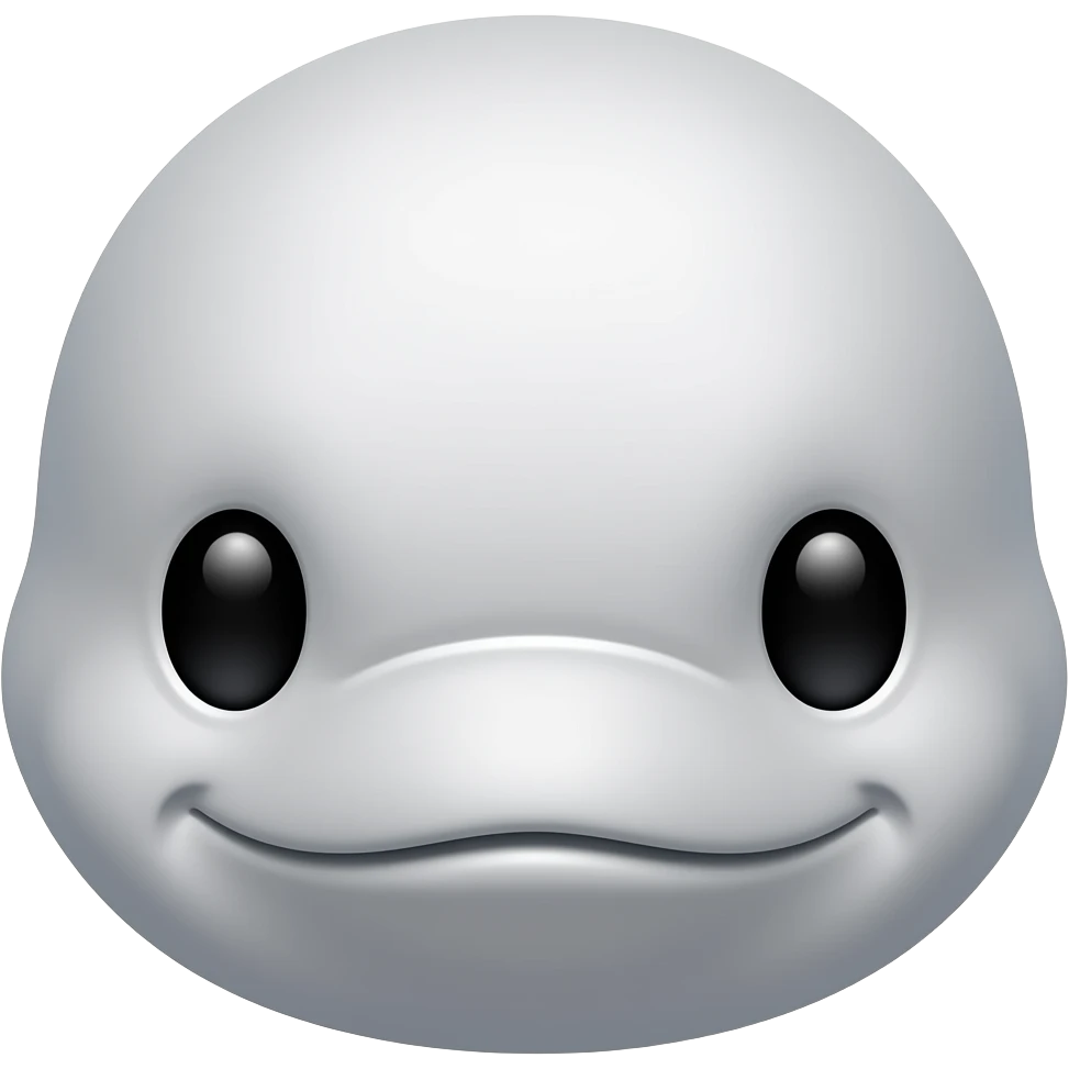 Faça um emoji de beluga crie o melhor que voce pode emoji