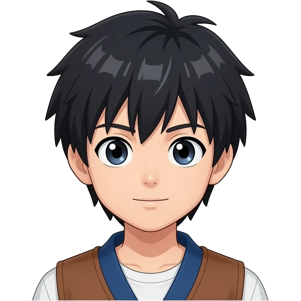 Danganronpa-Naruto-Goku-Aang anime boy emoji