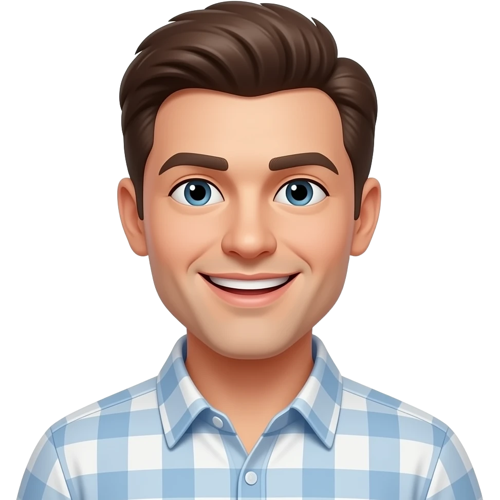 Fake smile emoji