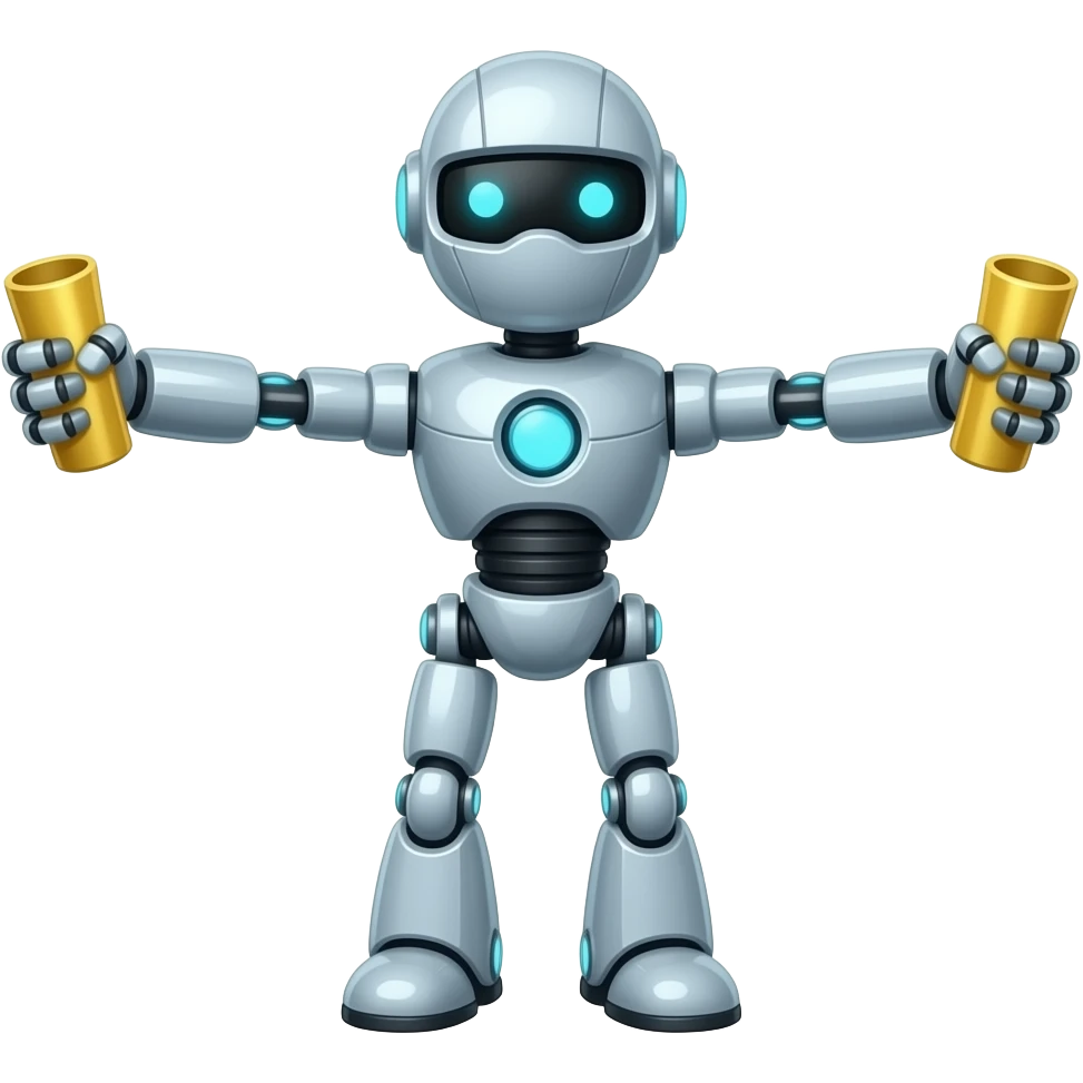 robot bits cheer emoji