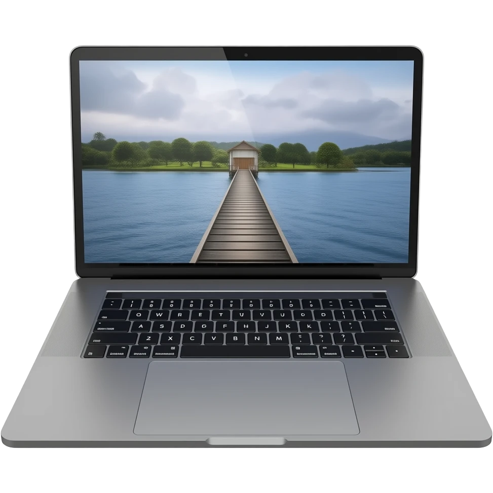 MacBook Pro 16" open emoji
