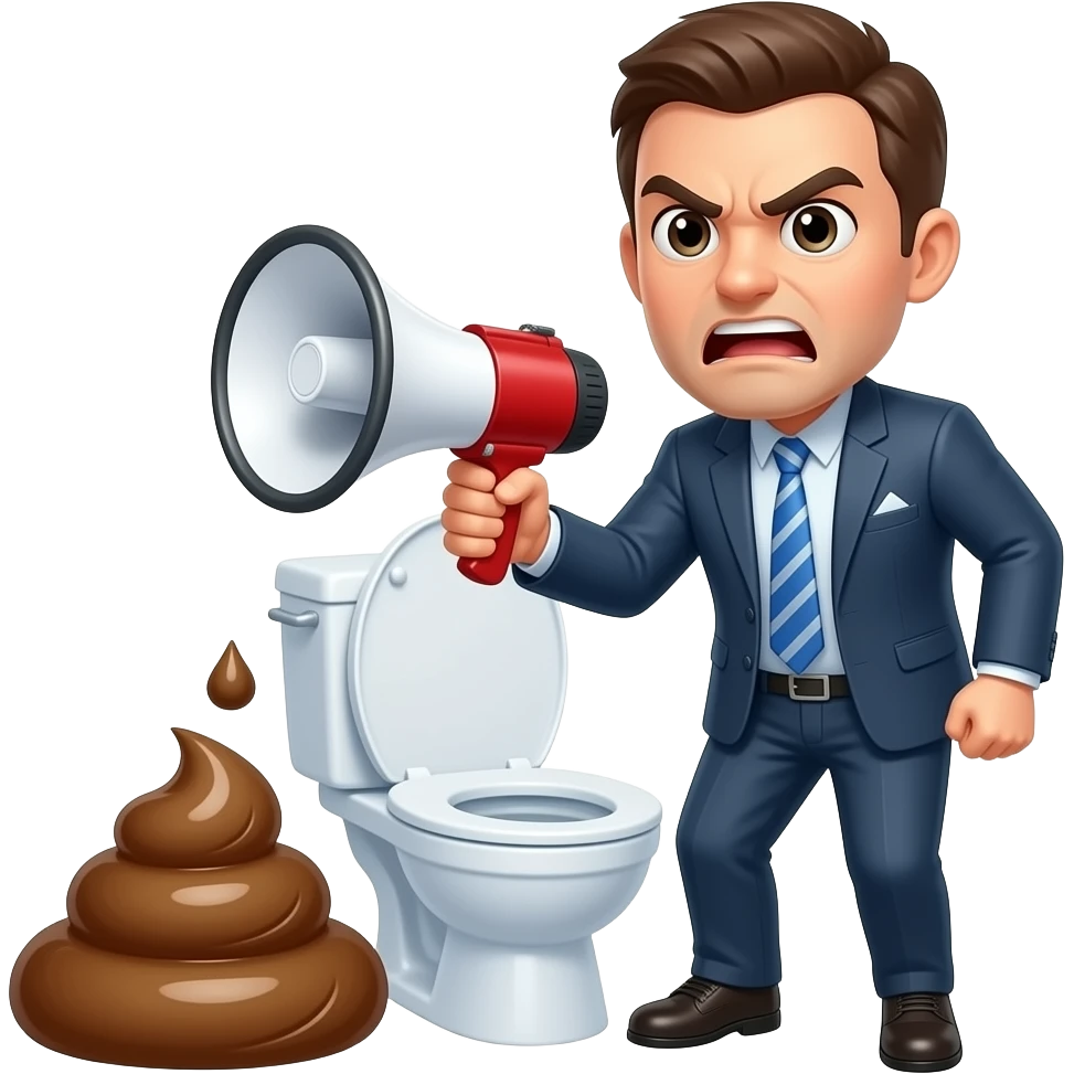 📢🚽💩😠🖐️ emoji