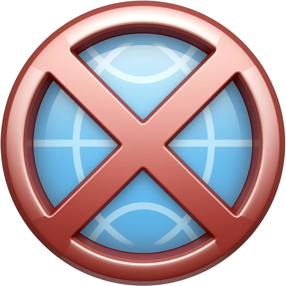 перечеркнутый интернет emoji