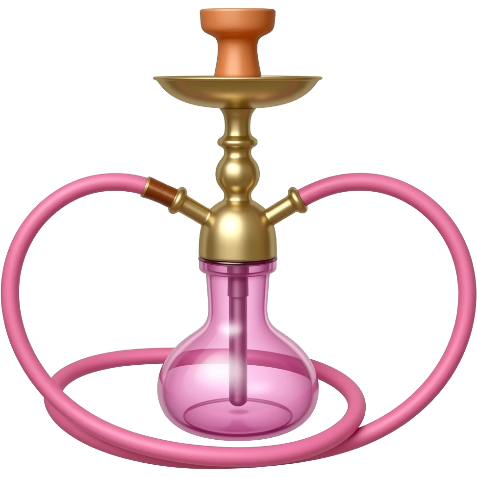 Pink hookah emoji