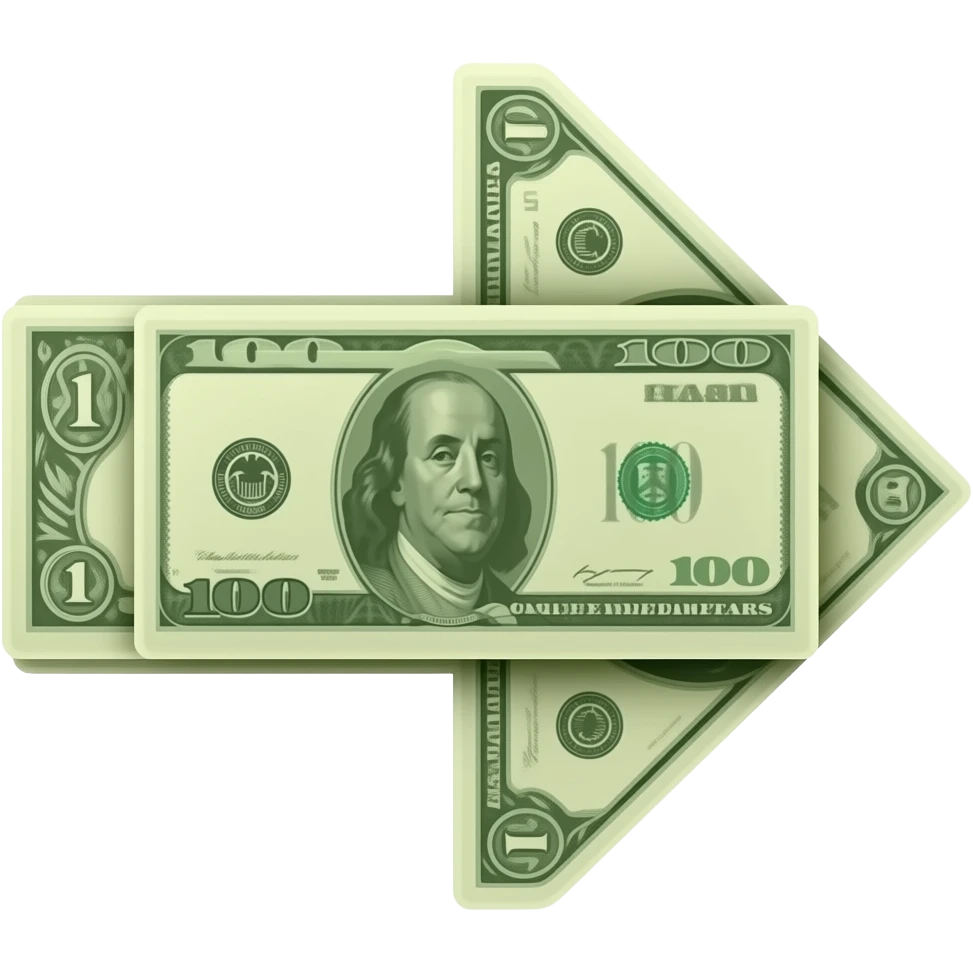 soon arrow with money emoji