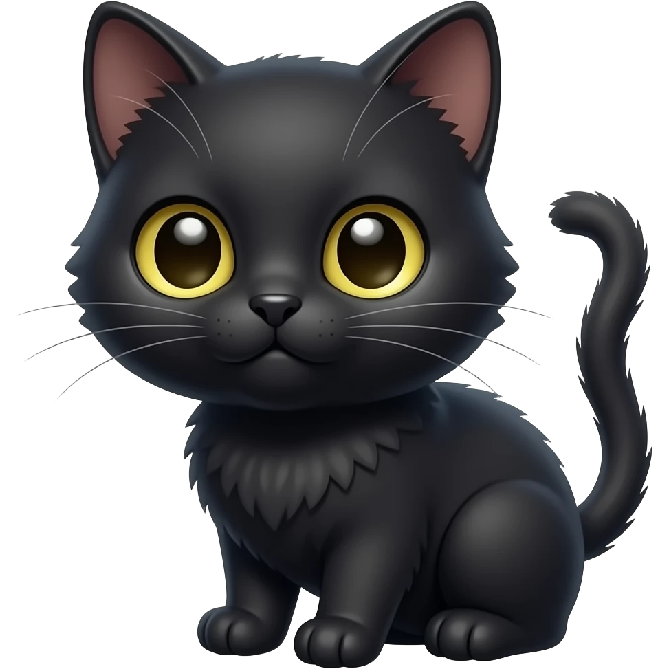 Gatito negro emoji