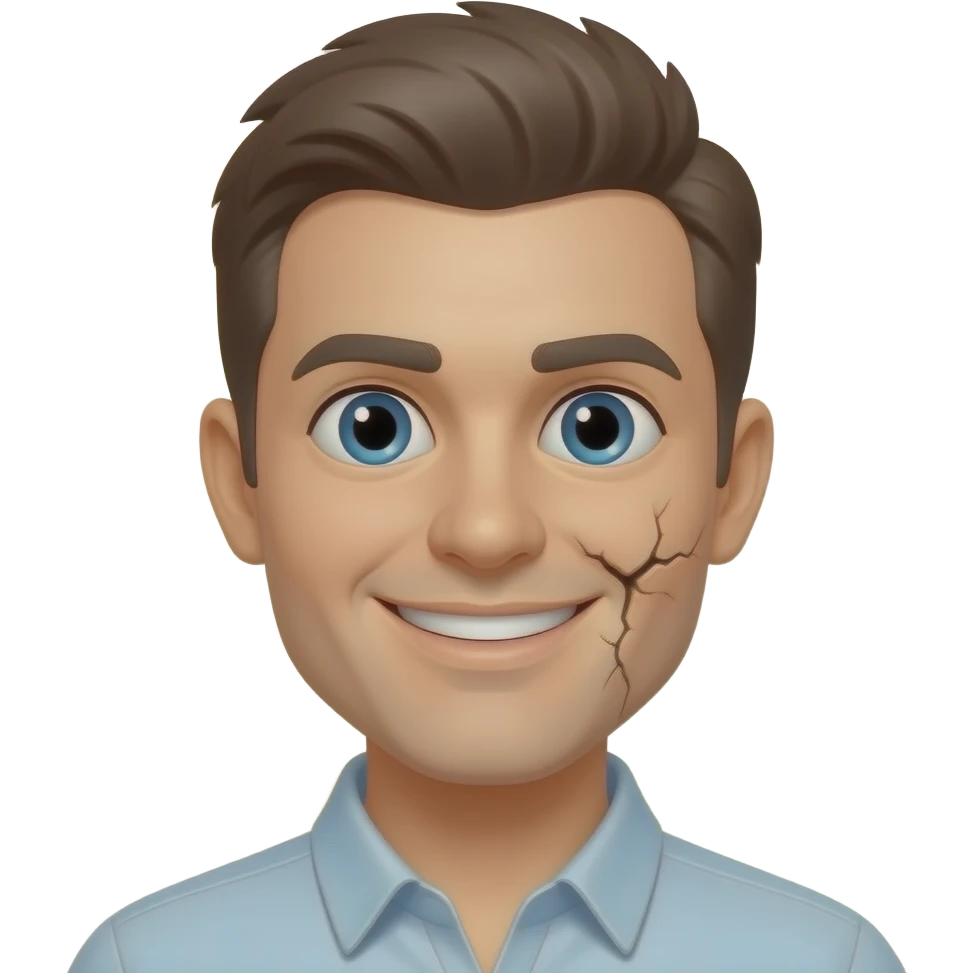 Make a emoji that is falling apart emoji